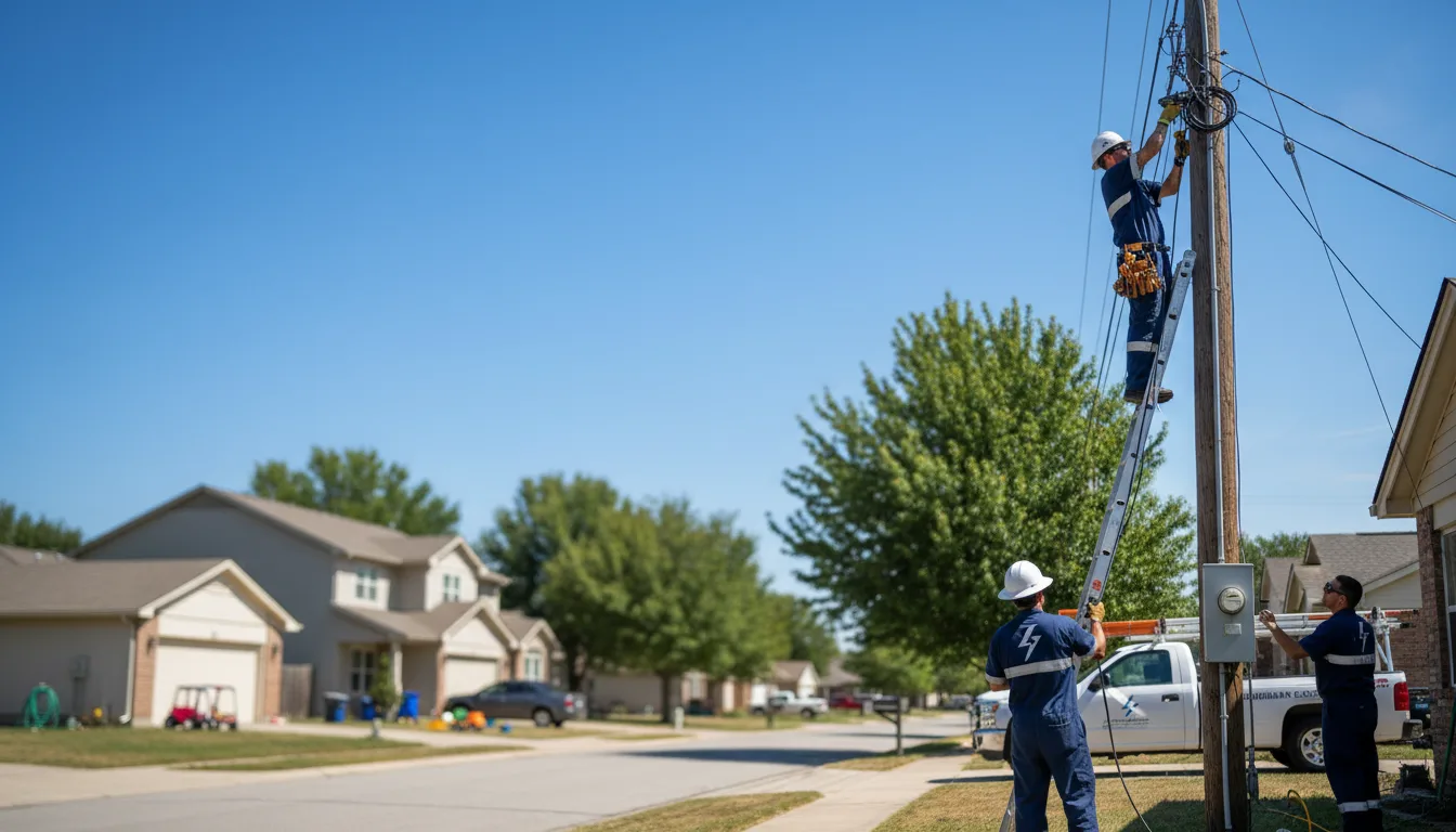 Residential electrician providing installation services in Farmersville, OH